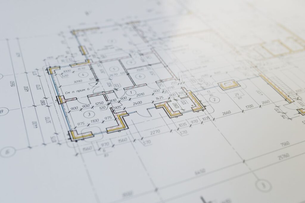 pexels-photo-4458205-4458205 High-resolution close-up of an architectural floor plan showcasing design details.